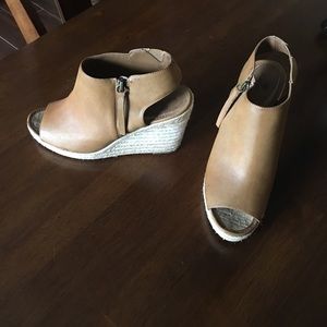 Peep Toe Wedge Sandal